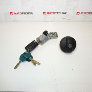 Schaltkasten, Tankdeckel und 2 Schlüssel Citroën Peugeot 4162KF 4162XT