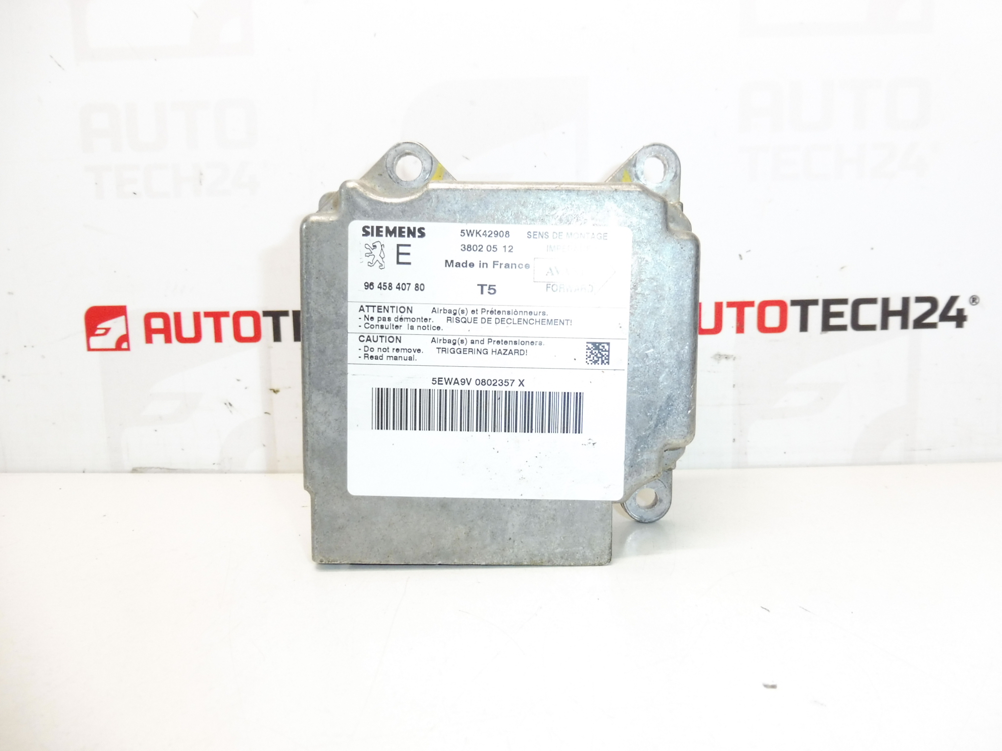 Siemens Peugeot 307 Airbag-Einheit 9645840780 6545HE