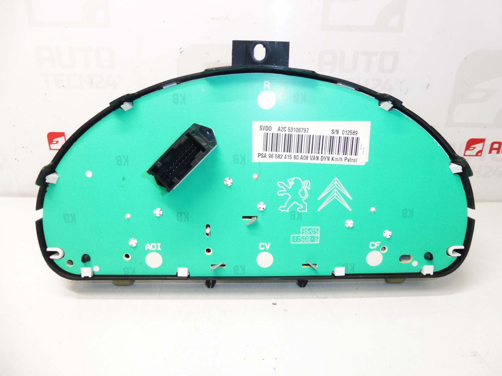 Tachometer mit Alarm, Laufleistung 102.000 km Peugeot 1007 9658241580 610652