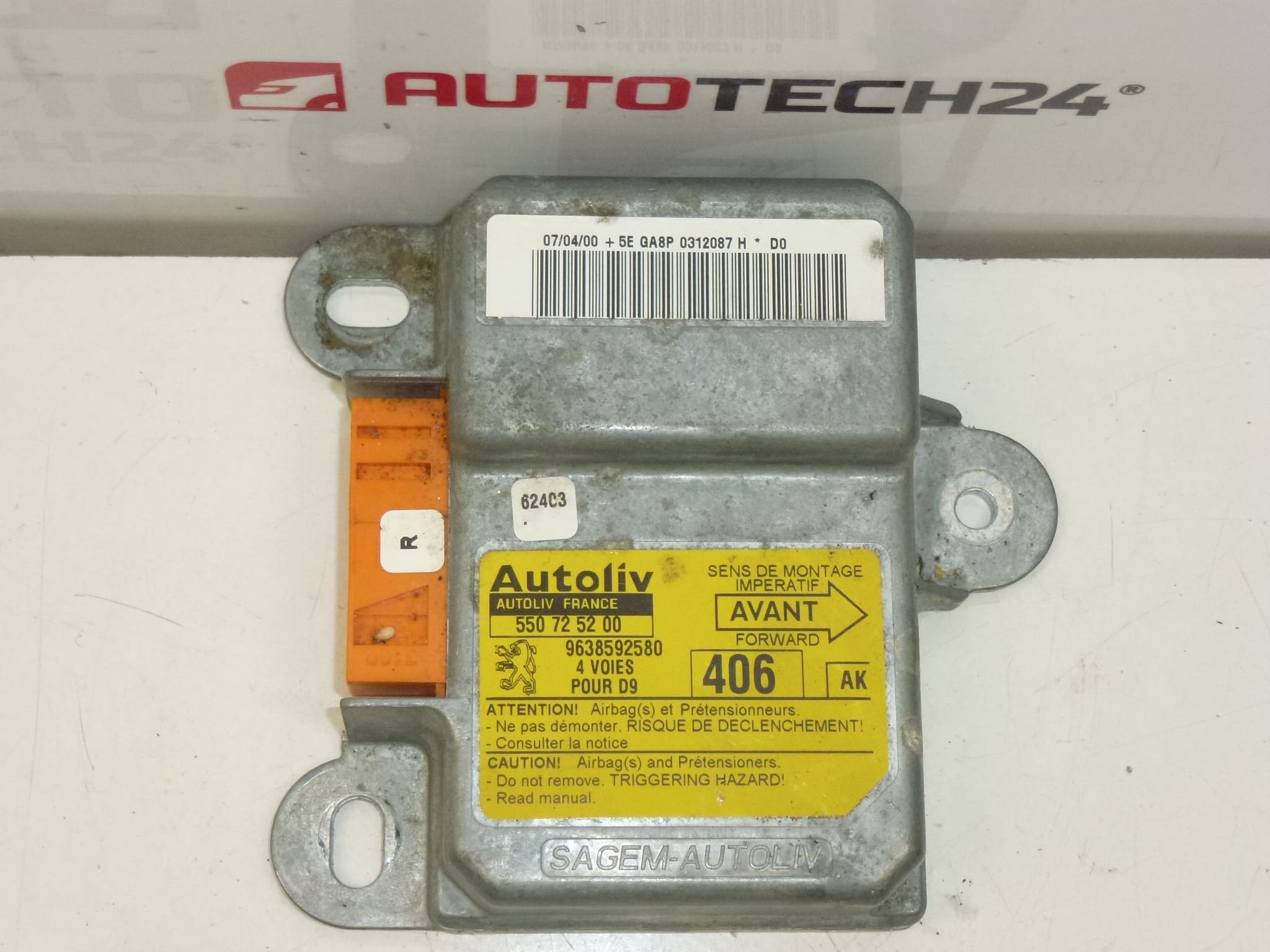 Peugeot 406 Airbageinheit 9638592580 550725200