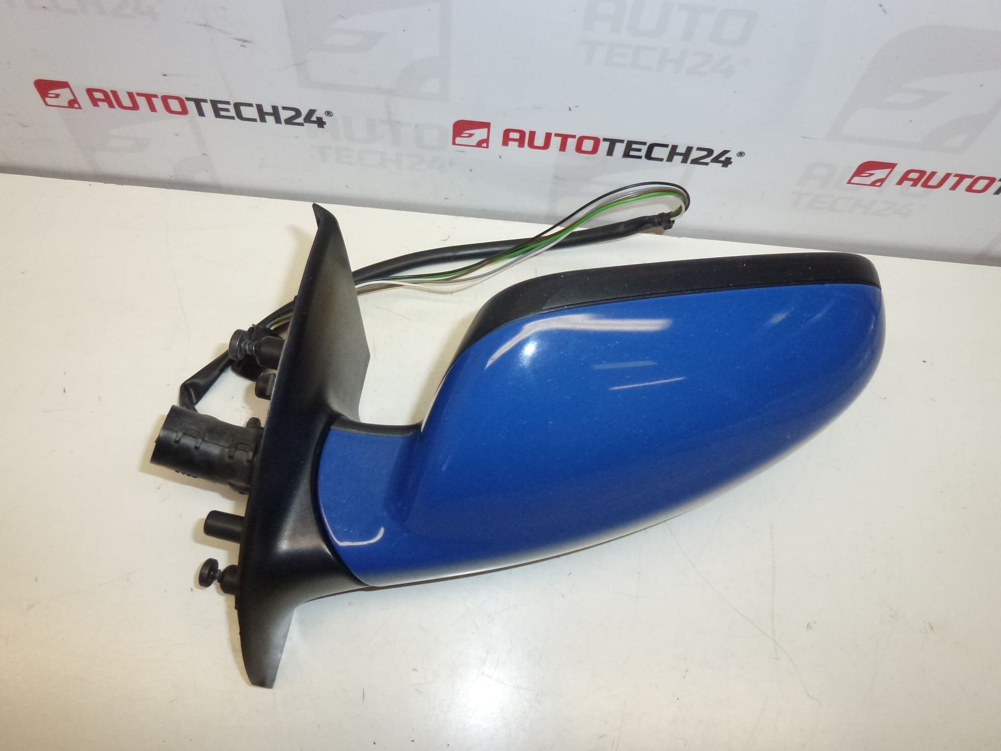 Linker Spiegel Peugeot 307 blau EQJB 8149AW