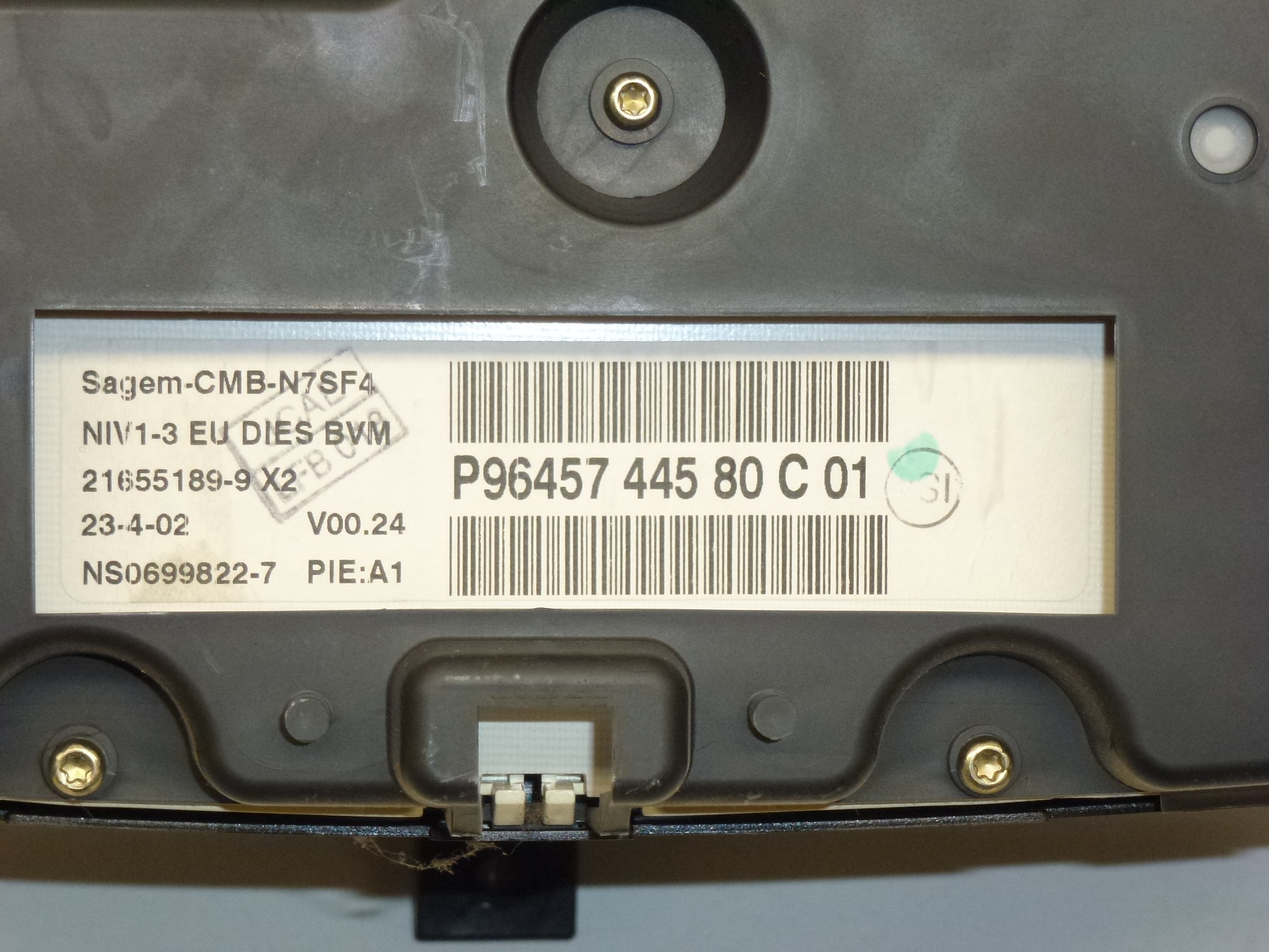 Tacho mit Alarm 212.000 km Citroën Xsara Sagem 9645744580 6104SJ