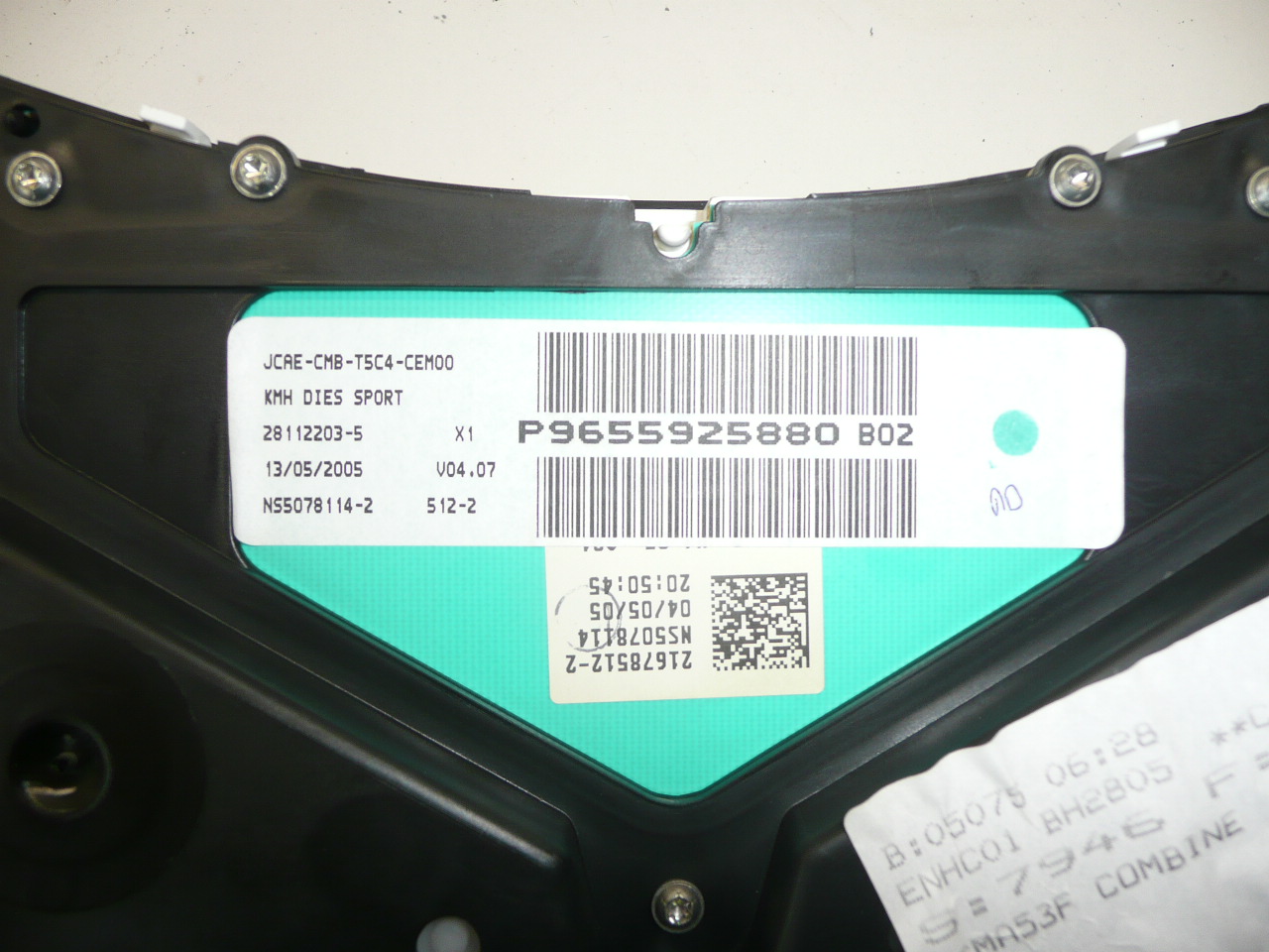 Tachometer Peugeot 307 II Kilometerstand 83k. km 6106R9