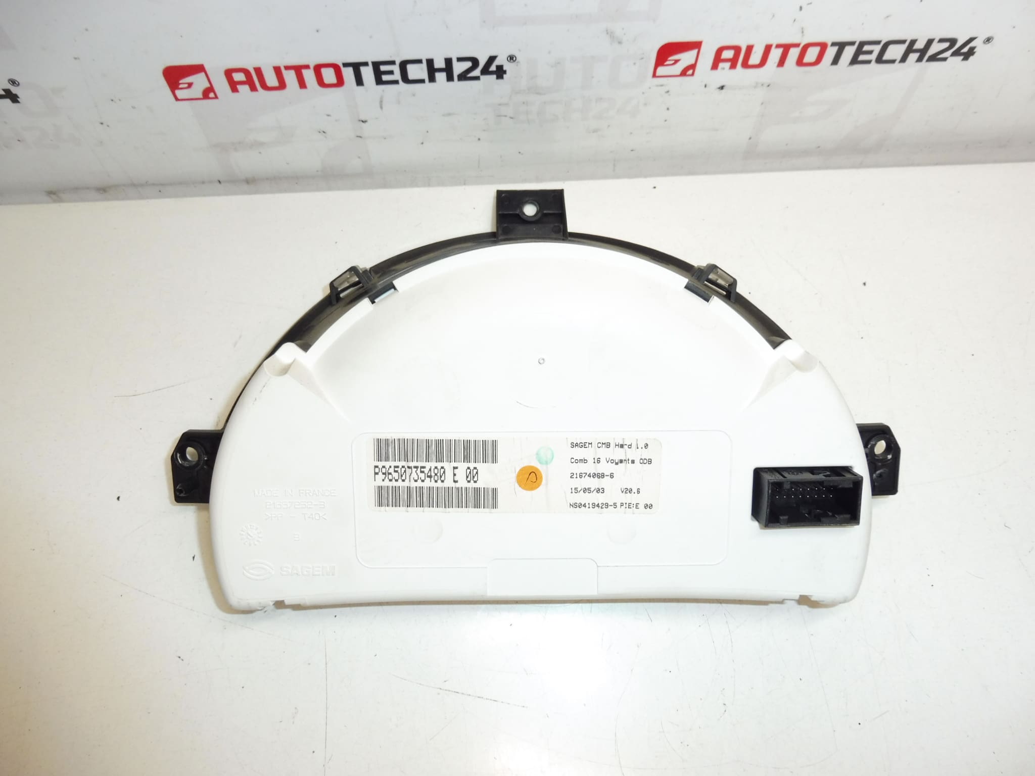 Tachometer Citroën C2 C3 125000 km 9650735480 E 00 – Bild 2