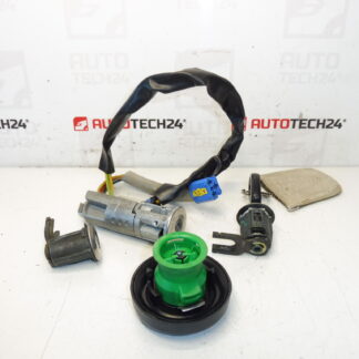 Schlosssatz mit einem Schlüssel für Citroën Xsara Picasso, Teilenummern 4162HK, 4162FF