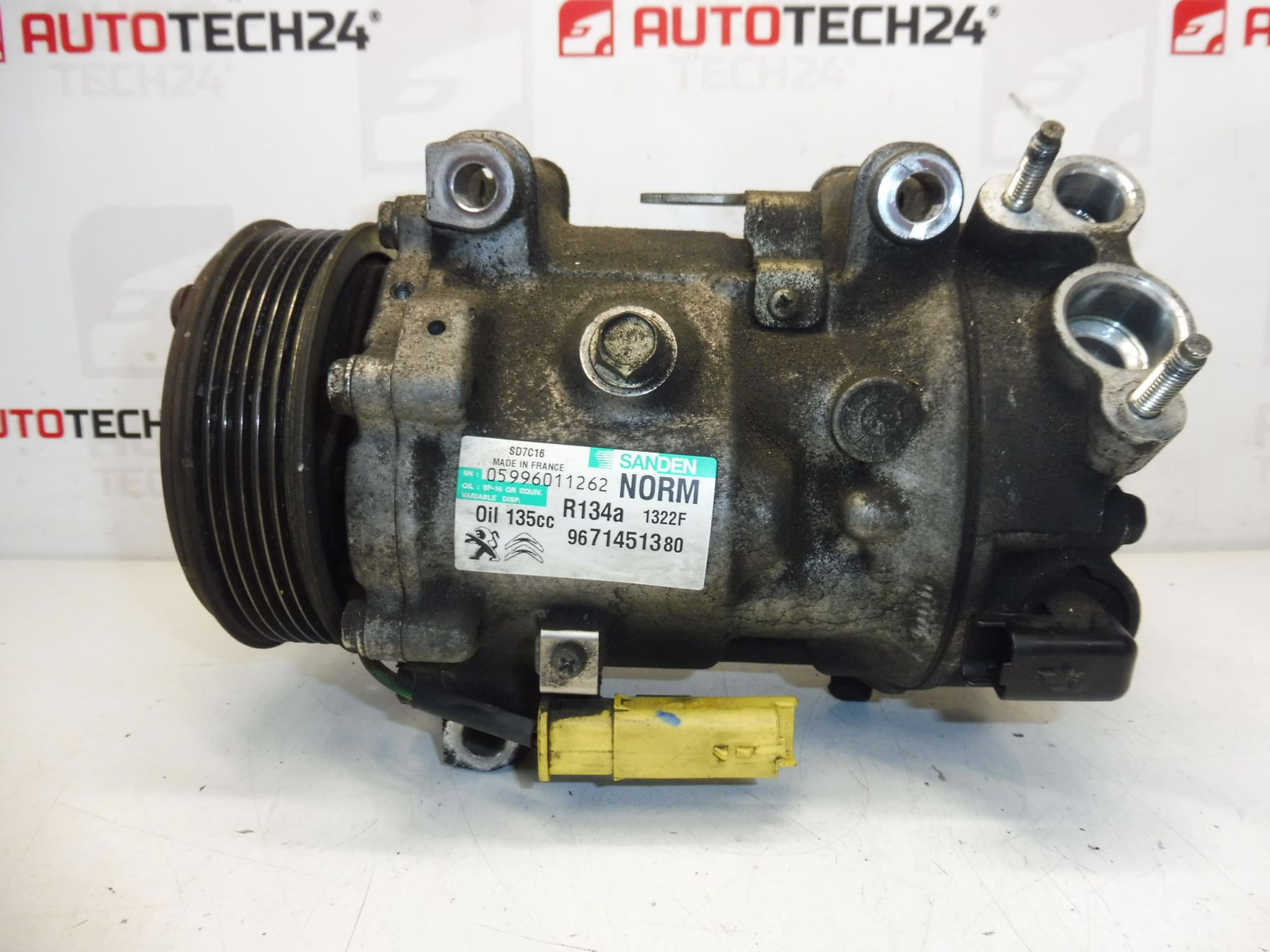 Klimakompressor Sanden SD7C16 9671451380 1322F 6453ZS – Bild 2